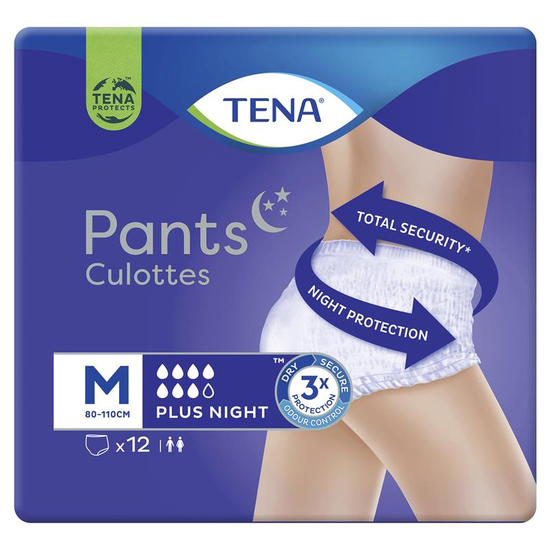 Tena Proskin Pants Unisex Plus Night Medium 80-110cm 7 Drops 796514