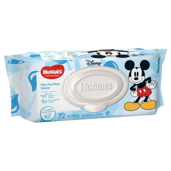 Huggies Thick Baby Wipes 99% Purified Water Refill 91235