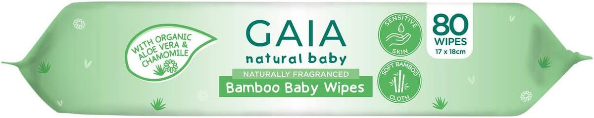 GAIA Natural Baby Bamboo Baby Wipes 4692-SRT