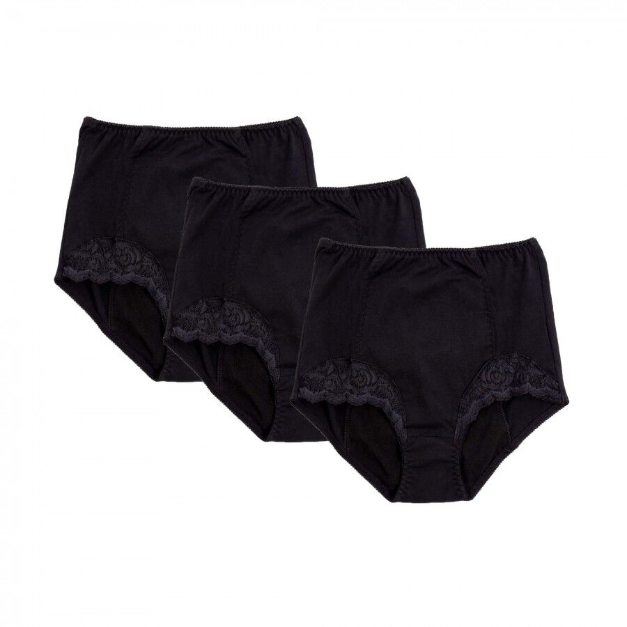 Ladies Briefs Chantilly Lace Size 16 - Black Conni 5601-16-B