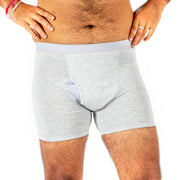 Kalven Mens Boxer Style Underwear Grey Small 81cm 5701-1-G Conni