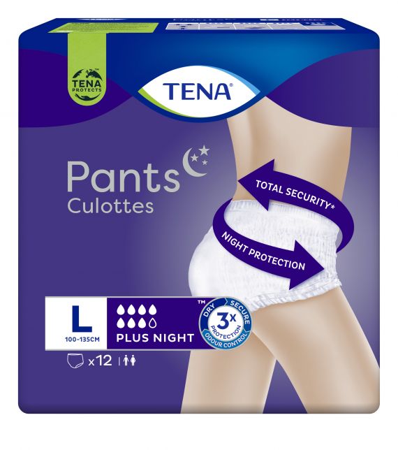 Tena Proskin Pants Plus Night Unisex Large 100-135cm 796614
