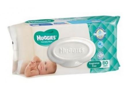 Huggies Unscented Wipes 24391 (4 Packs of 80)