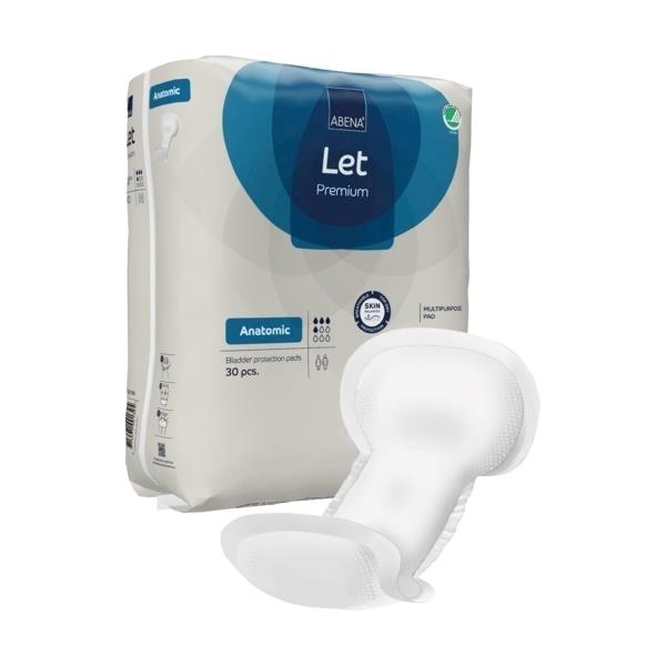 Abena Let Anatomic White 44x20cm White 4 Drops 500ml SA1000021345