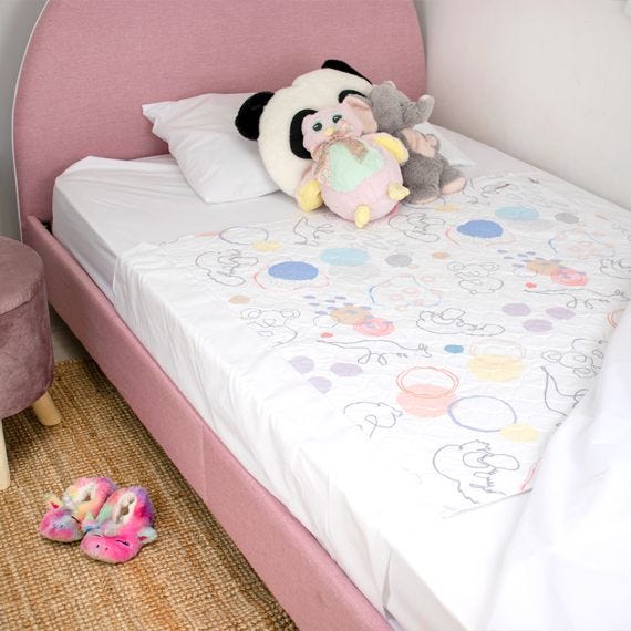 Minappi Absorbent Bed Pad Animal Print Single 90x100cm 2000ml Waterproof Backing AQBED2010-S-HG1W