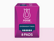 Poise Pads Overnights 400x130mm Female 500ml 400mm White