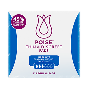 Poise Thin & Discreet Pads Female Regular