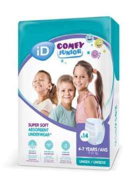 ID Comfy Junior Pants 4-7 years 50-65cm 17-27kg 748ml 5501135140-02