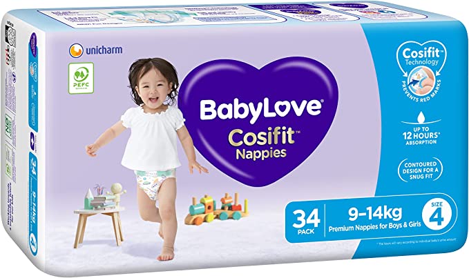 Babylove Toddler #4 Large 9-14kg BBLL34A3