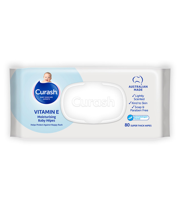 Curash Moisturising Vitamin-E Baby Wipes