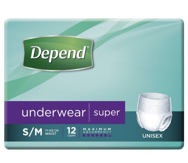 Depend Underwear Super - Small/Medium