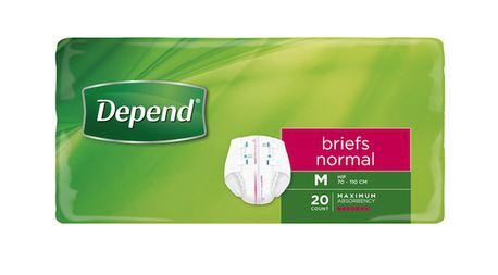 Depend Underwear Brief Normal Small/Medium 71-102cm 2300ml 19743