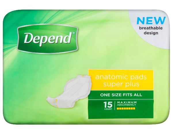 Depend Anatomic Pad Super Plus
