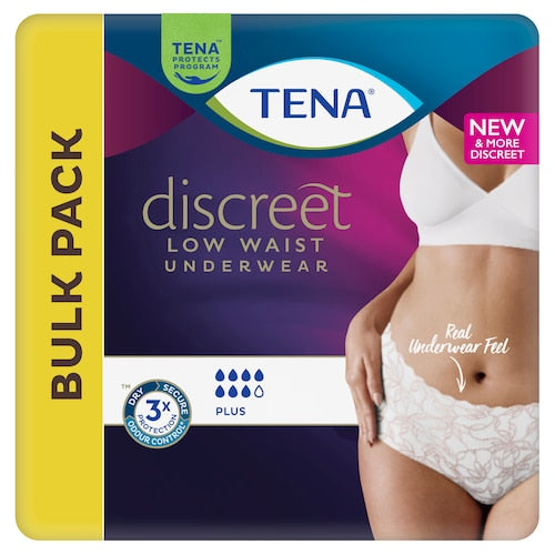 Tena Pants Discreet Low Waist Blanc White Women Medium 75-100cm 615ml 780107