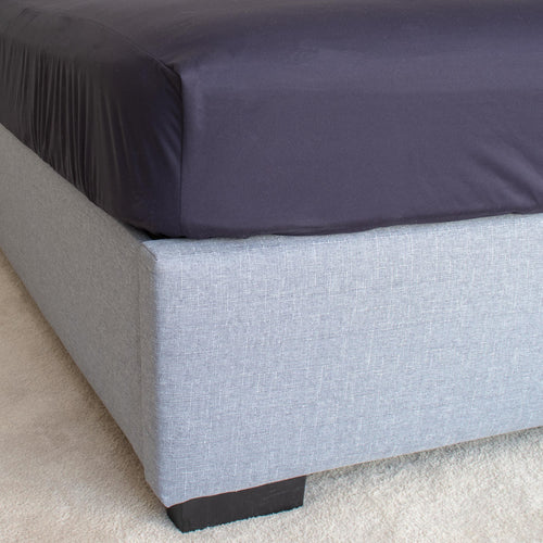 Minappi Fitted Waterproof Bed Sheet King Single 107x203cm Navy FWPS-KS-NVY