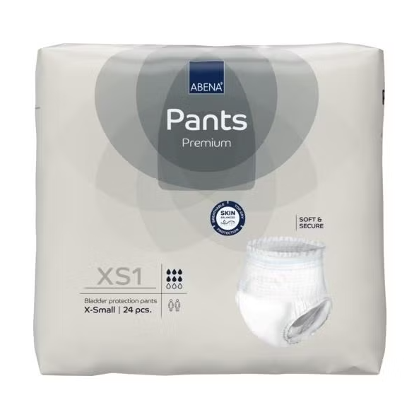 Abena Pants Pull-Ups XS1 Grey Extra Small 45-70cm 1400ml SA1999905354
