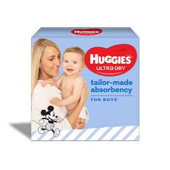 Huggies Nappies Ultra Dry Walker Boys Size 5 13-18kg 2117