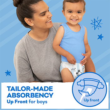 Huggies Nappies Ultra Dry Walker Boys Size 5 13-18kg 2117