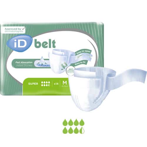 ID Expert Belt Super Unisex Briefs Medium 70-115mm 2100ml 5700275140