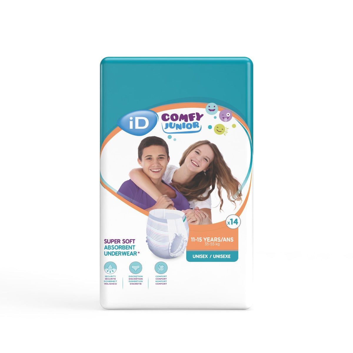 iD Comfy Junior Pants 11-15 Years 35-55kg 65-90cm Unisex 1307ml IDJ40431414
