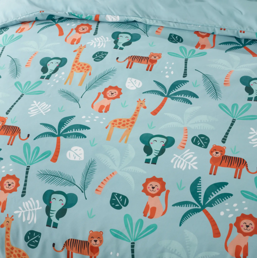 Staydry Quilt Cover Set Jungle Explorer King Single STAYKIDSJEKS
