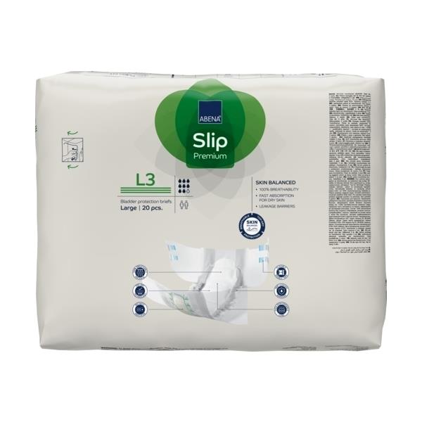 Abena Slip L3 Unisex Briefs Large 100-150cm 8 Drops 3400ml 1000021291