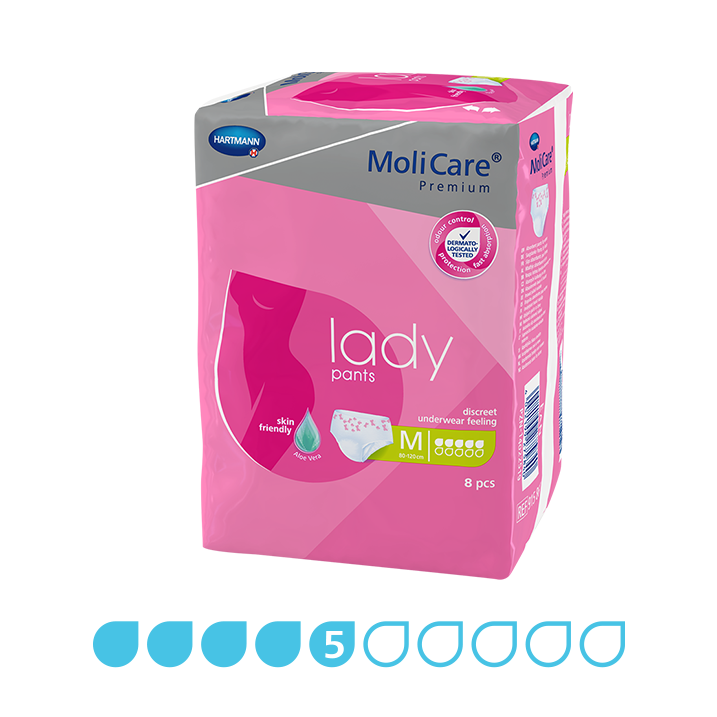 MoliCare Premium Lady Pants Pull-Ups Medium 5 Drops 850ml 80-120cm 915867
