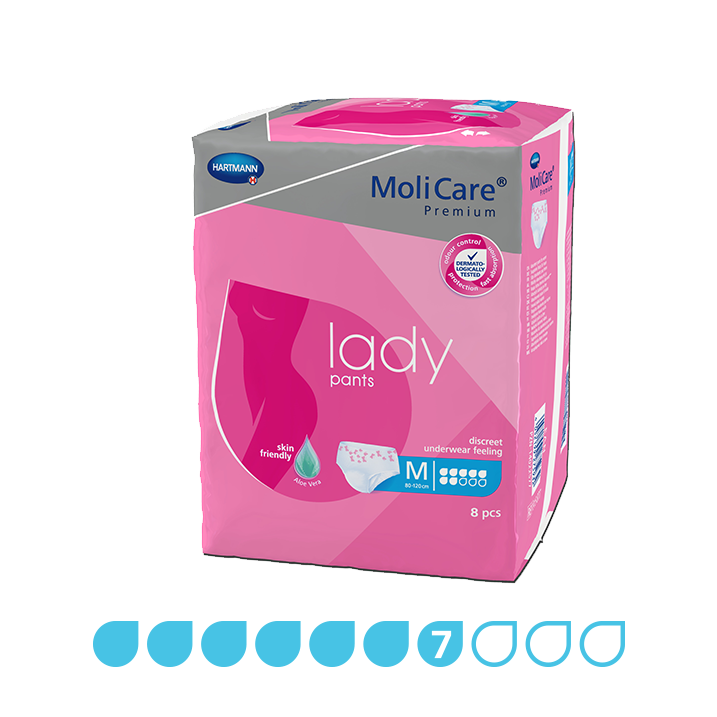 MoliCare Premium Lady Pants Pull-Ups Medium 7 Drops 850ml 80-120cm 915877