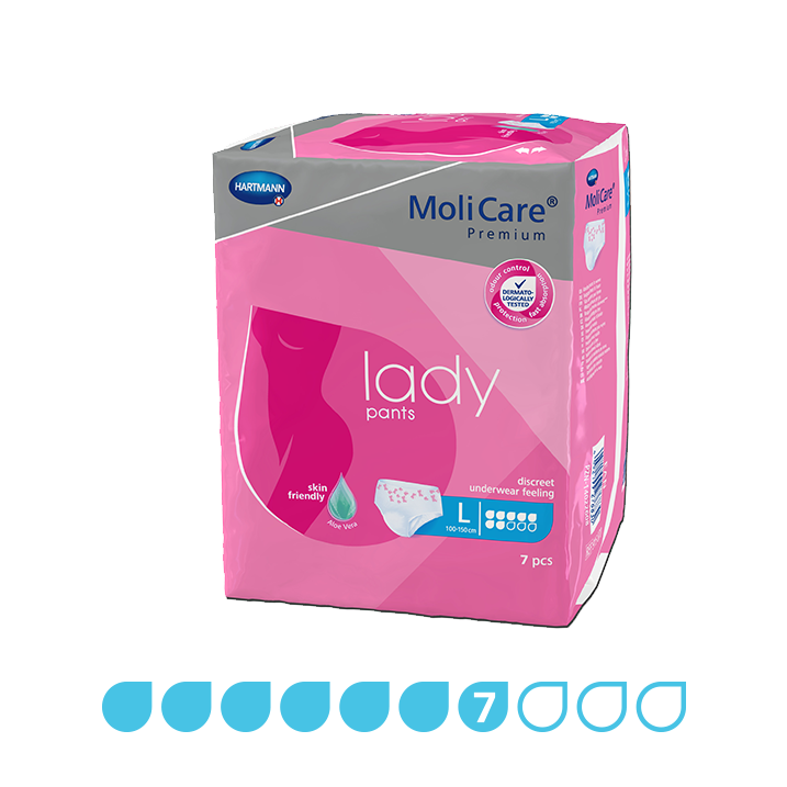 Molicare Premium Lady Pants 7 Drops Large 100-150cm 1373ml 915870