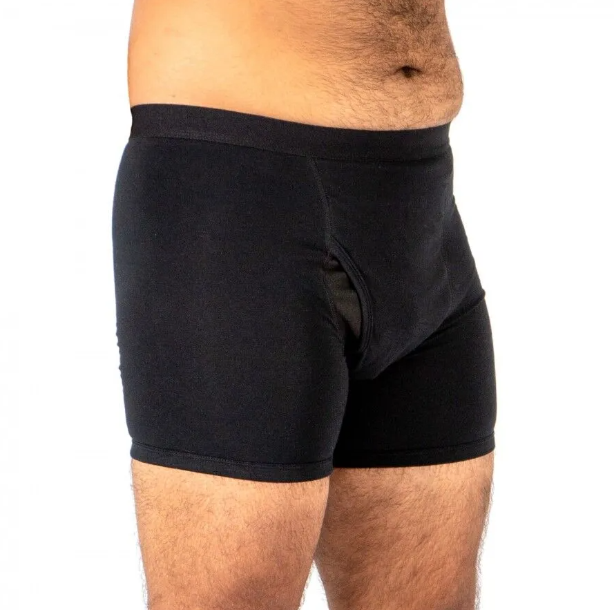 Conni Leak-Proof Men's Kalven Underwear Black 81cm-113cm