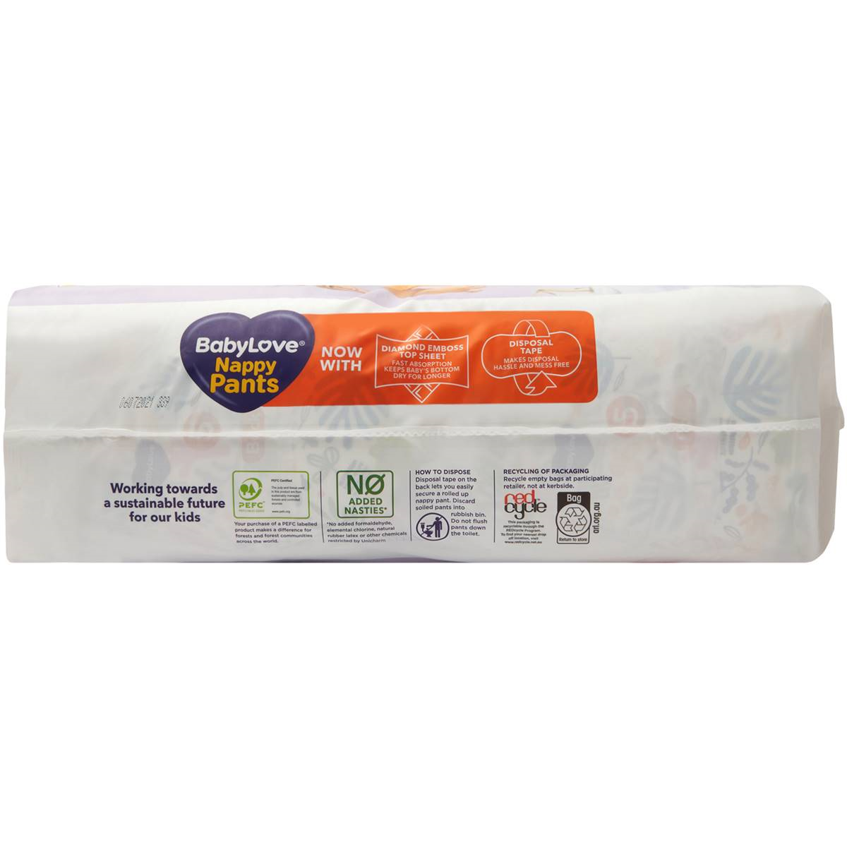 Babylove Nappy Pants Extra Large Size 5 Walker 12-17kg
