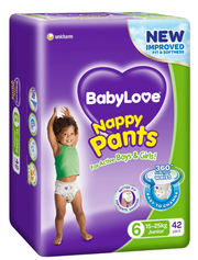 Babylove Nappy Pants Unisex Junior Size 6 15-25kg