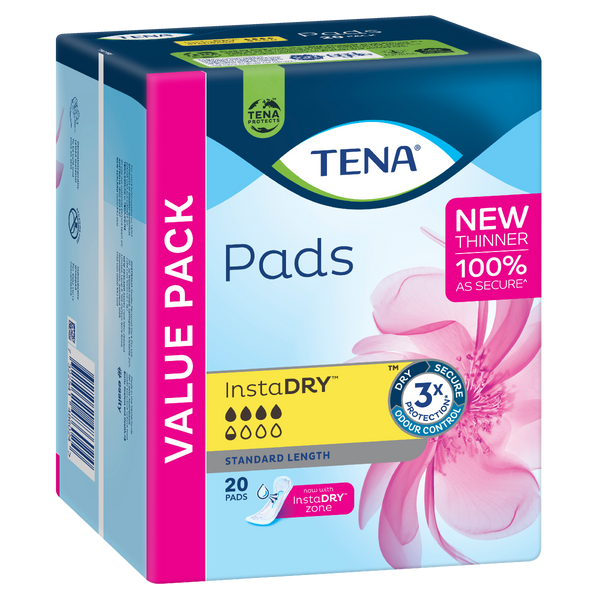 Tena Pads Instadry Unisex 312x121mm 670ml 760852