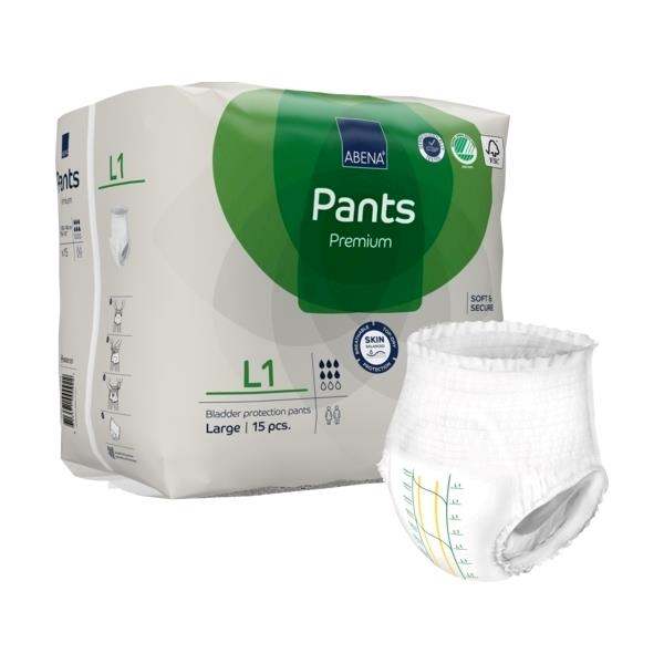 Abena Pants L1 Unisex Large 100-140cm Green Stripe 1400ml SA1000021325