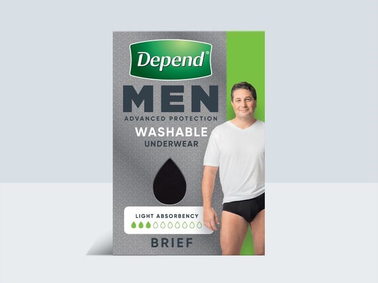 Depend Men Washable Incontinence Underwear 100ml