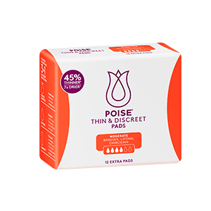Poise Thin & Discreet Extra Pads Female 4 Drops 91887