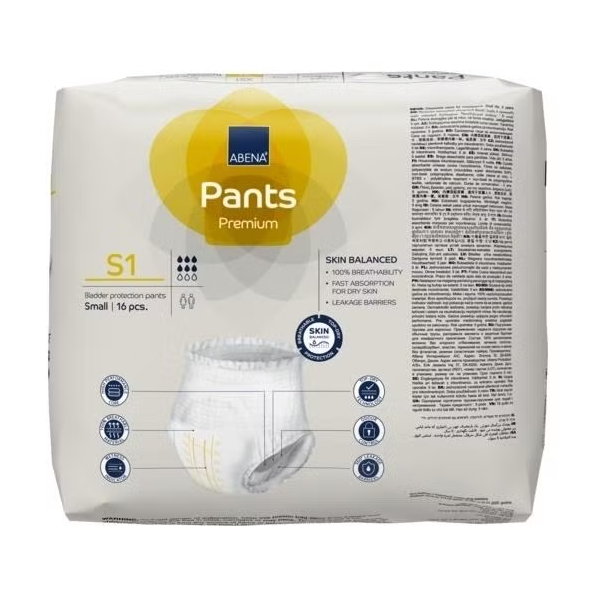 Abena Pants Unisex S1 Small 60-90cm Unisex 1400ml SA1000021318