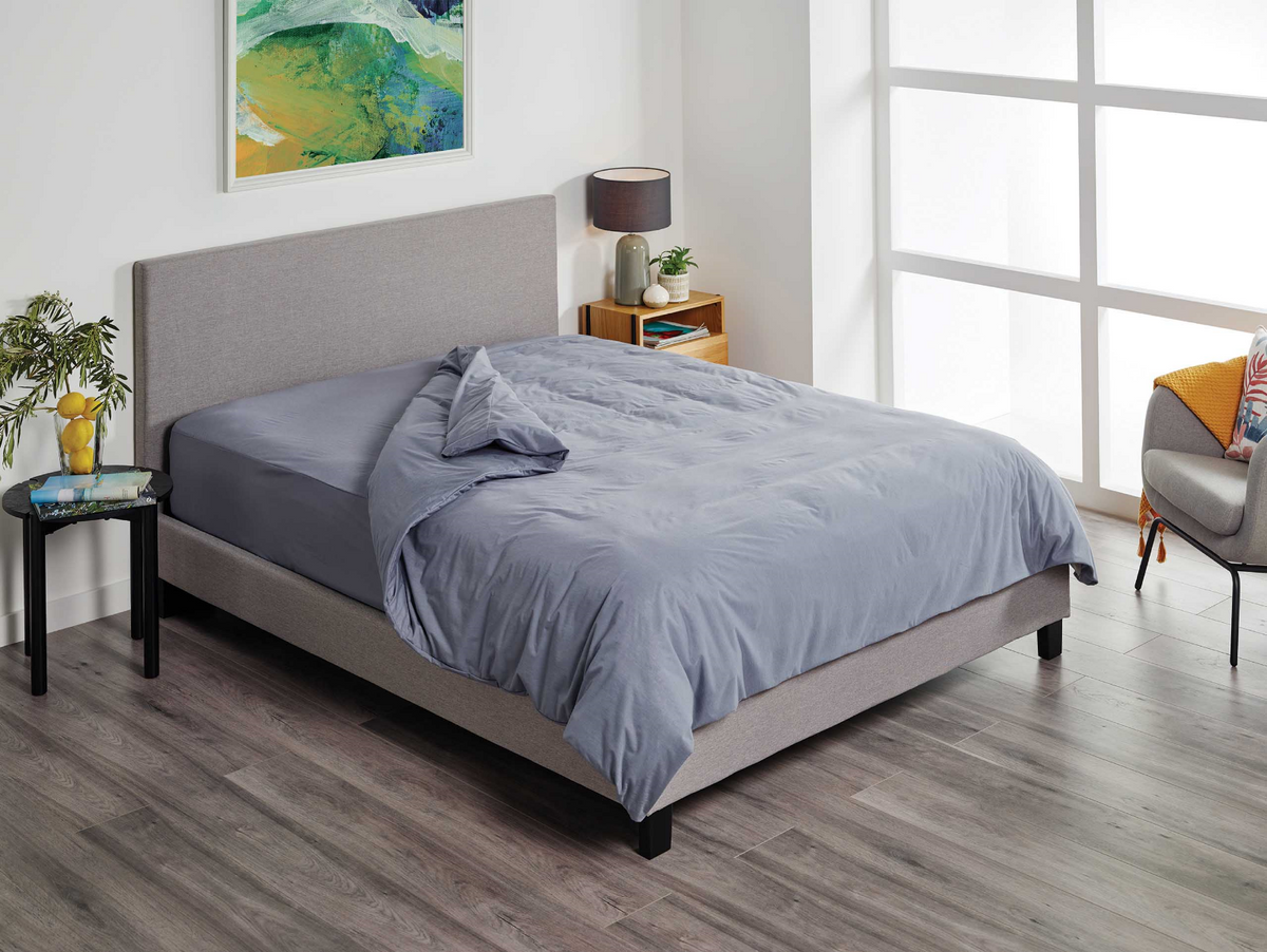 Fusion Waterproof Quilt Cover ‍Charcoal F0343 Protect-A-Bed