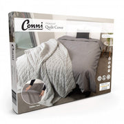 Conni Quilt Cover Waterproof Charcoal