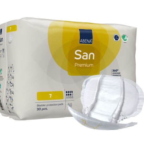 Abena San Premium 7 Unisex 630X360mm 2100ml White/Yellow Stripe SA1000021309 Abena