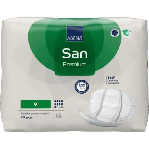 Abri-San Pad Unisex Premium 9 730x370mm Unisex 2400ml White/Green Stripe SA9384