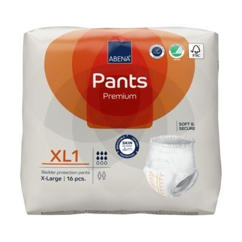 Abena Pants XL1 Unisex Pants Extra Large 130-170cm 1400ml SA1000021328