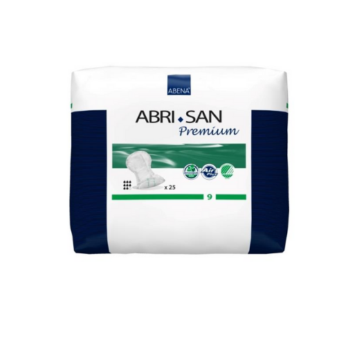 Abri-San Pad Unisex Premium 9 730x370mm Unisex 2400ml White/Green Stripe SA9384