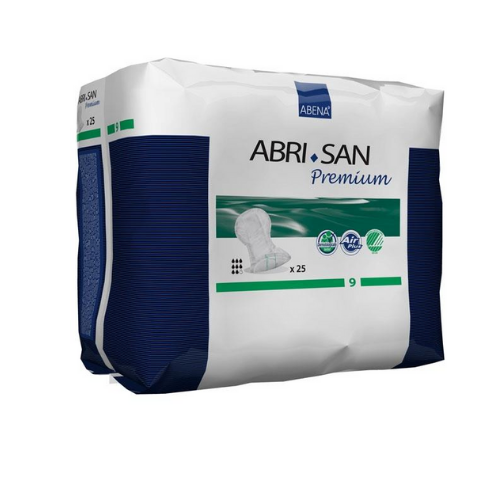 Abri-San Pad Unisex Premium 9 730x370mm Unisex 2400ml White/Green Stripe SA9384