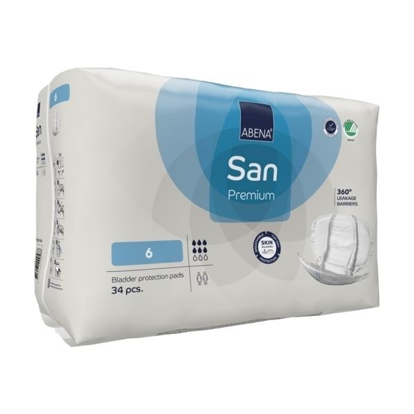 Abena San 6 Premium Pads Unisex 1600ml White/ Blue SA1000021308
