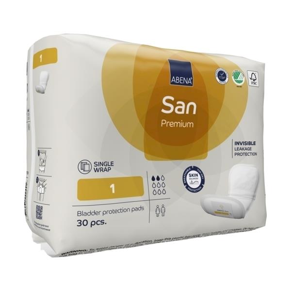 Abri-San Premium 1 Pads Unisex 10x22cm 2 Drops 200ml SA9253 SA1000021301