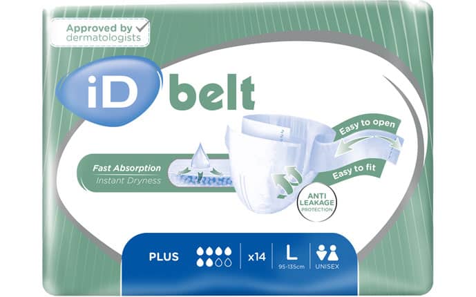 ID Expert Belt Plus Unisex Briefs Large 95-135mm 1850ml 5700360140