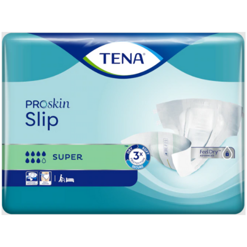 Tena Slip Super Tabbed Briefs Small Waist 56-75cm 1232ml 711130