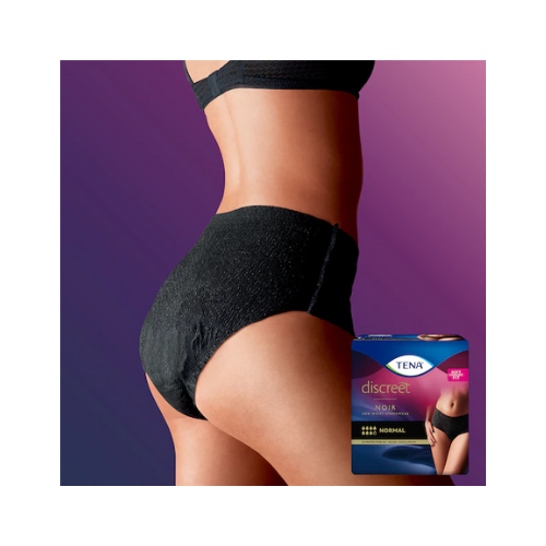 TENA Discreet Normal Low Waist Noir Incontinence Pants