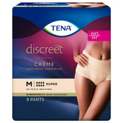 TENA Discreet Plus High Waist Crème Incontinence Pants